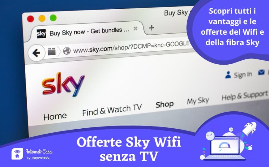 Le offerte Sky WiFi attivabili anche senza Sky TV